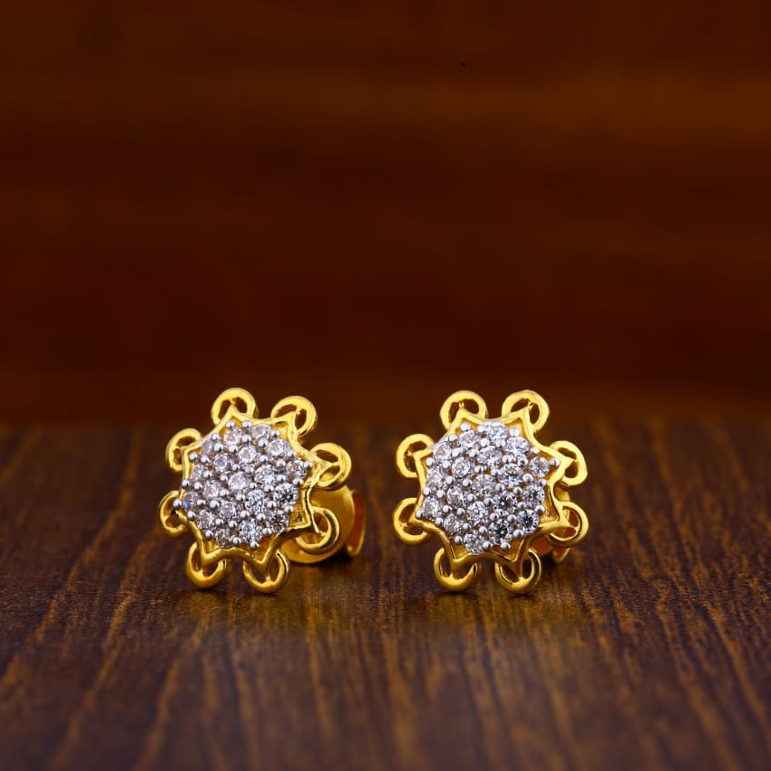 916 Gold Designer Ladies Tops Earrings LTE20