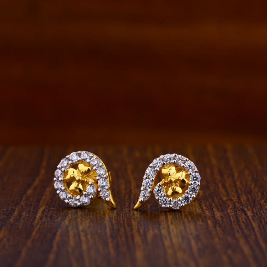 916 Gold Classic Ladies Tops Earrings LTE21