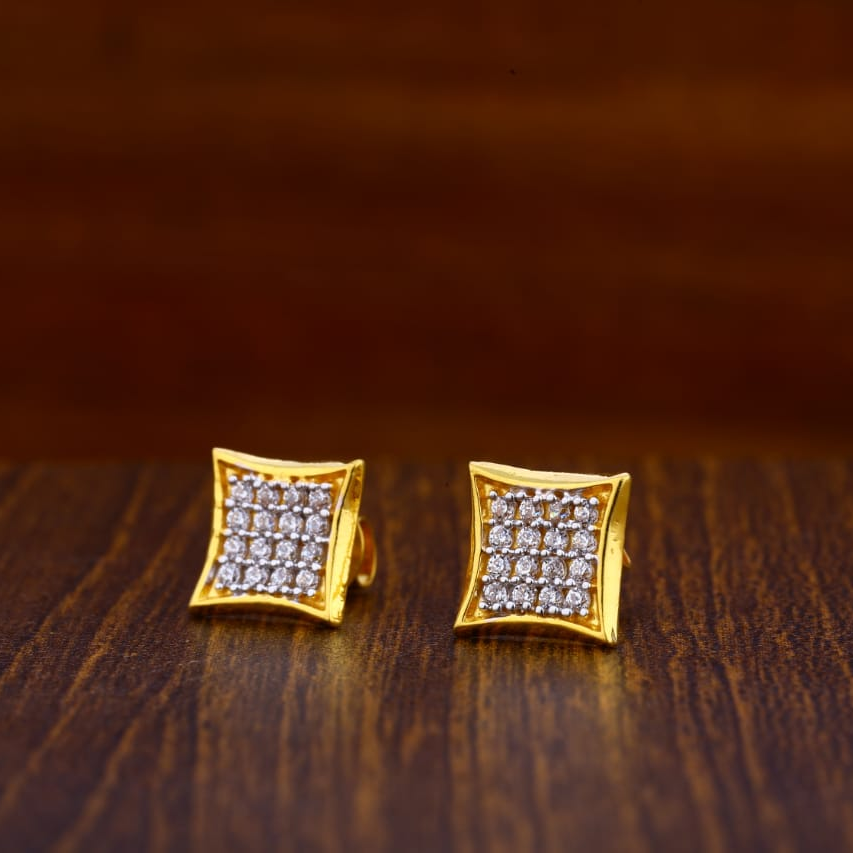 916 Gold Ladies Tops Earrings LTE19