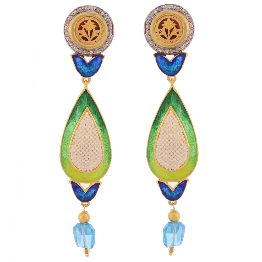 BLUE TOPAZ  WITH SOZO  SET