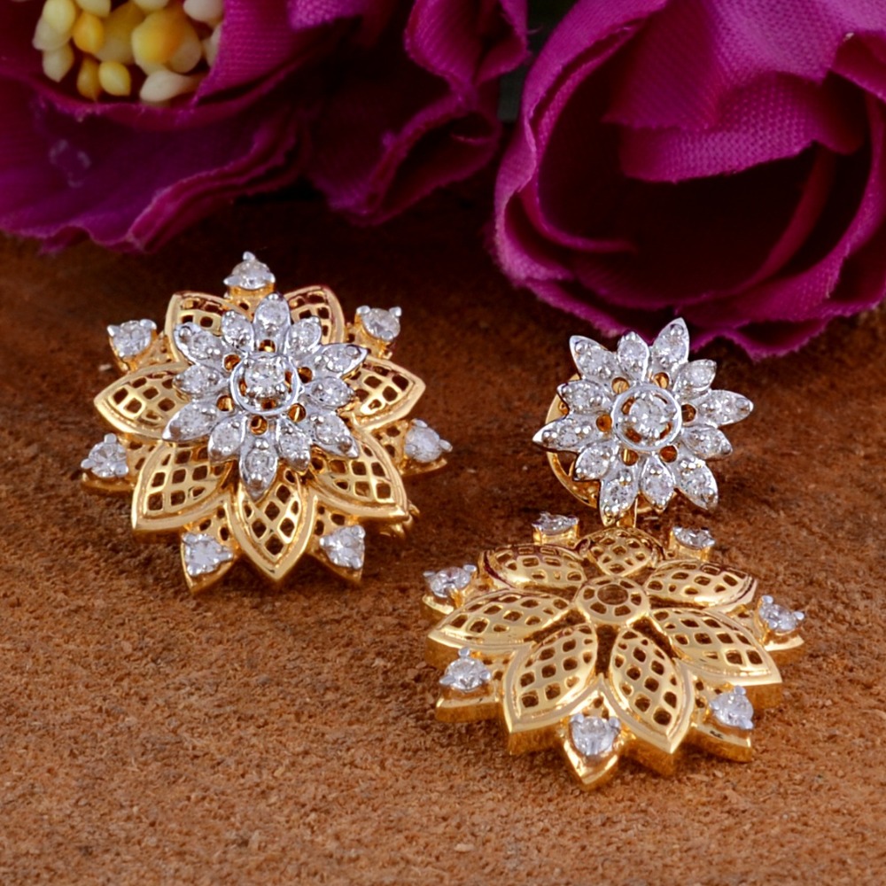 14K Fancy Ladies Gold Earrings