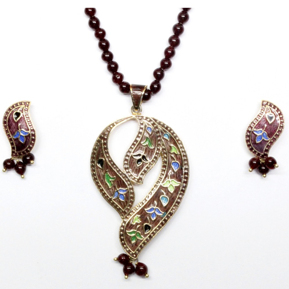 Special Traditional Fusion Nakshi Flower Necklace Set