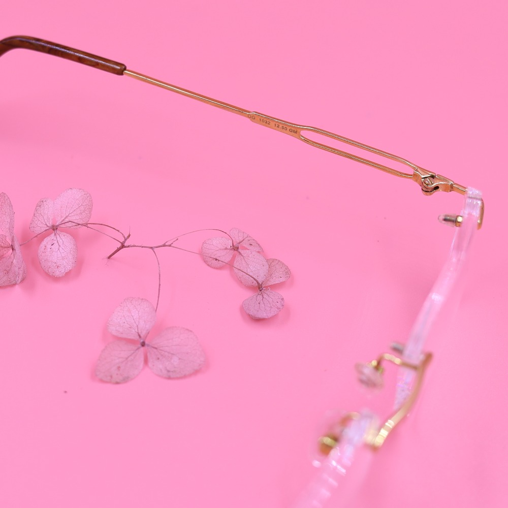 classic Round Rimless Eyeglasses