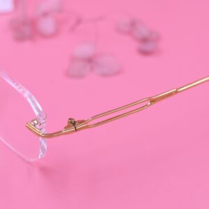 classic Round Rimless Eyeglasses