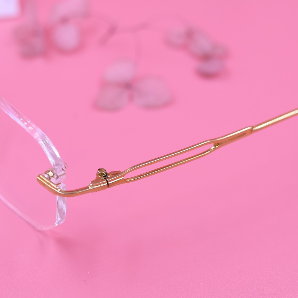 classic Round Rimless Eyeglasses