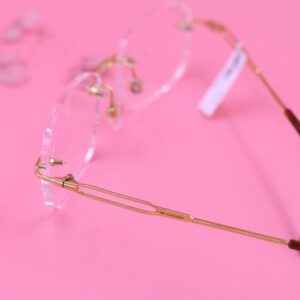 classic Round Rimless Eyeglasses