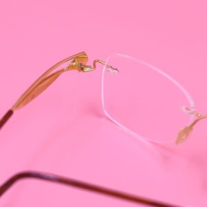 18kt Gold Spectacles with rhodium work