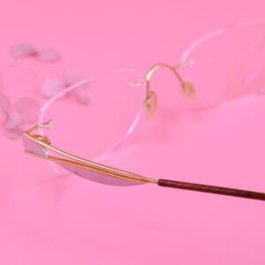 18kt Gold Spectacles with rhodium work