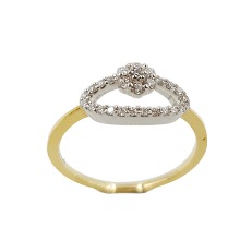 916 Gold Fancy Diamond Ring