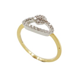 916 Gold Fancy Diamond Ring