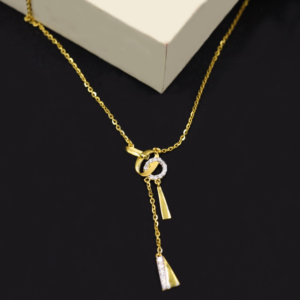 22kt sparkling pendant set chain