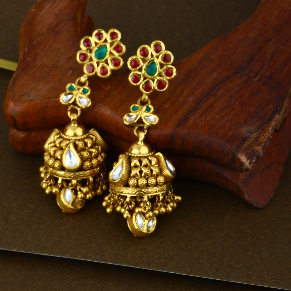 916 Gold New Style Bridal necklace Set - Image 2