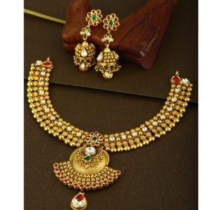 916 Gold New Style Bridal necklace Set