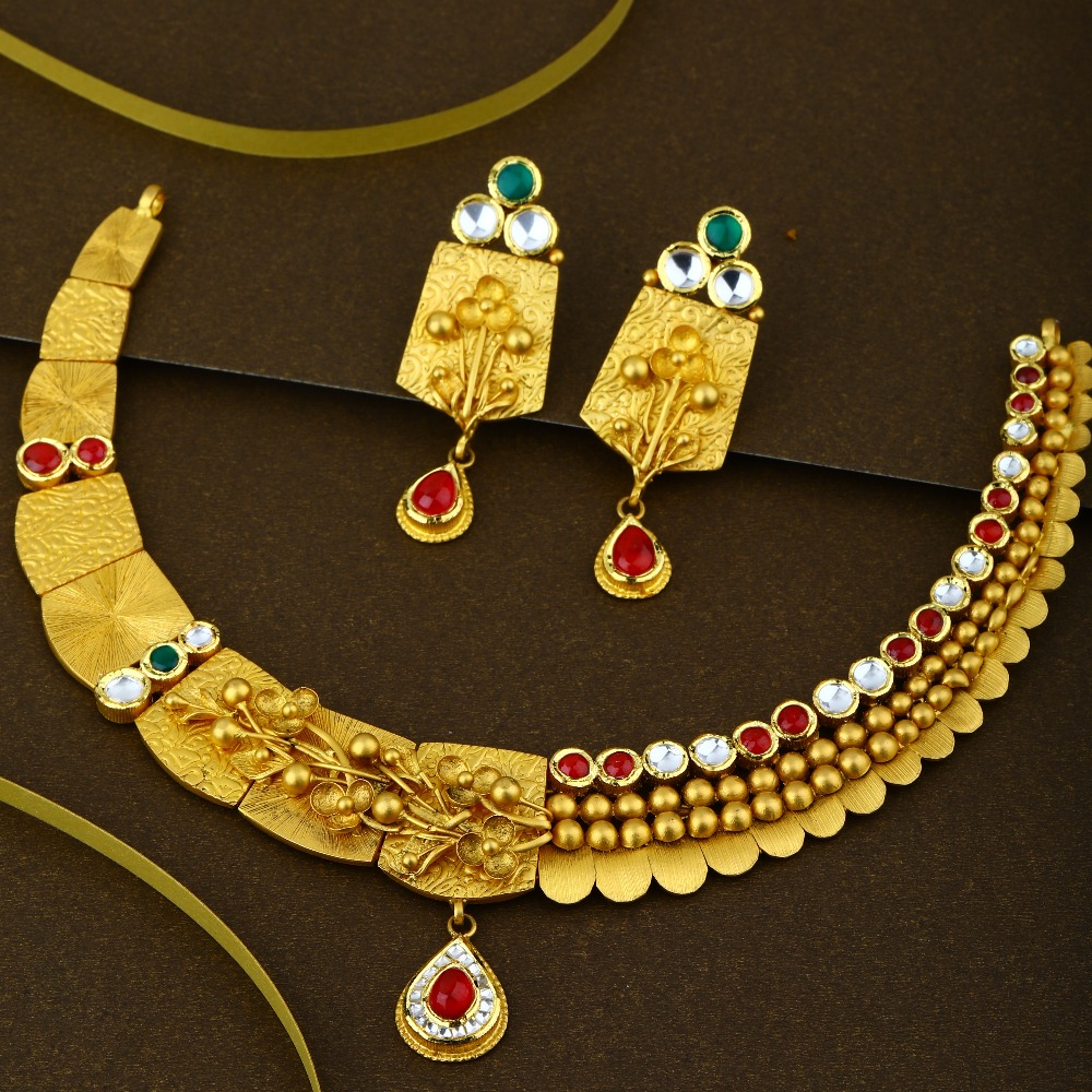 916 Gold Hallmark exclusive Necklace Set