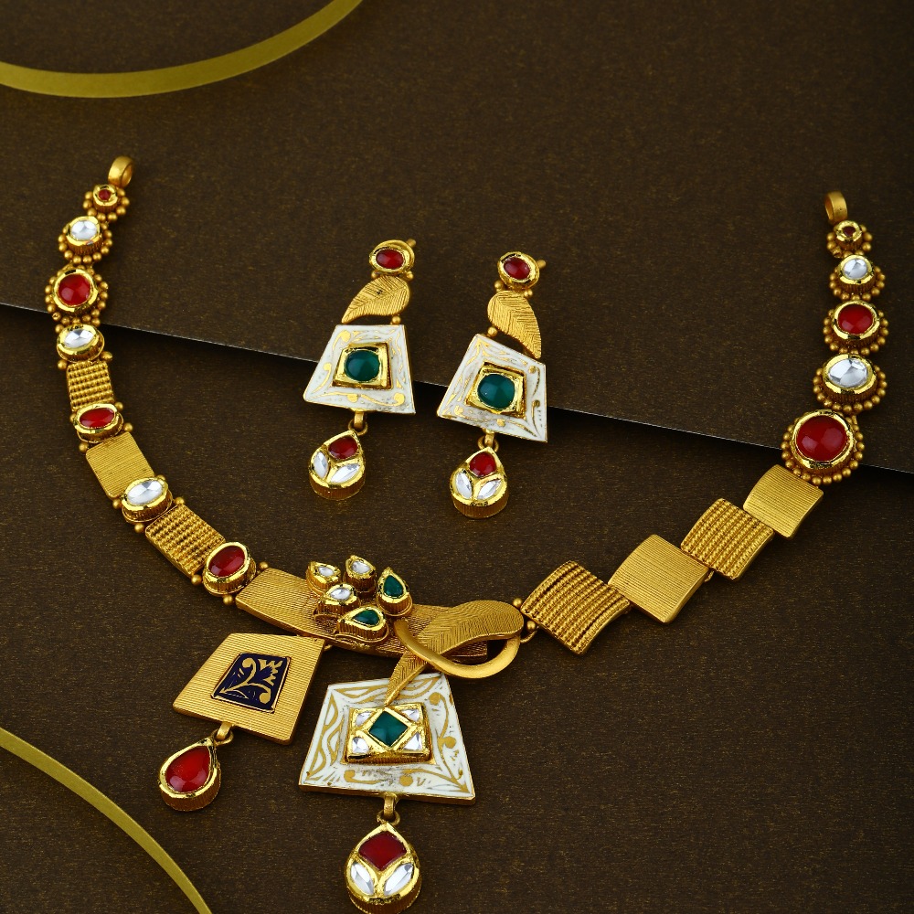 22KT Hallmark Gold Classic Necklace Set