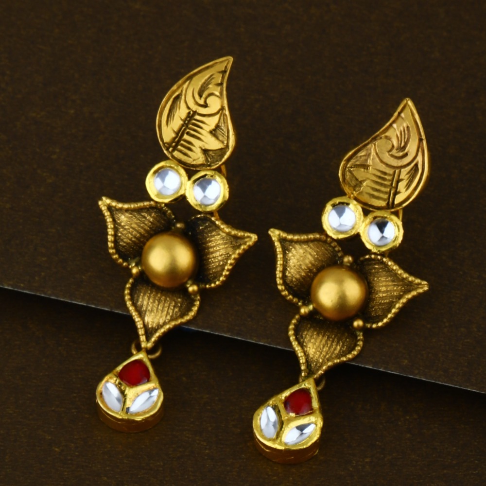 916 Gold Hallmark 3 layer Necklace Set - Image 2