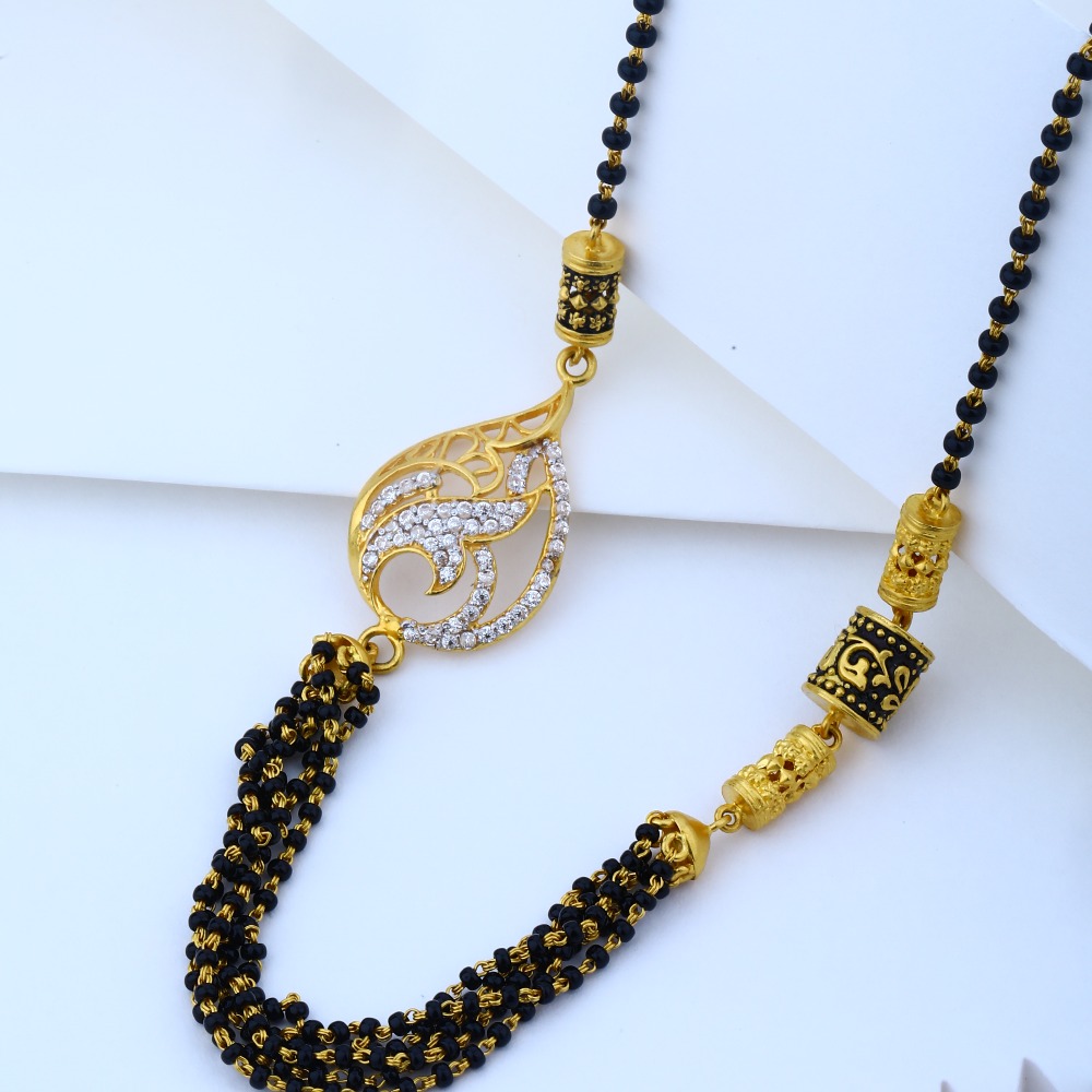 916 gold Hallmark Beautiful Pendant Mangalsutra