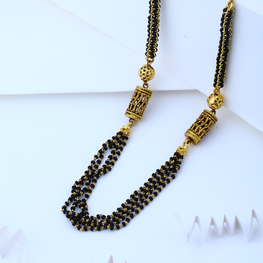 22KT Hallmark Gold Short Design Mangalsutra