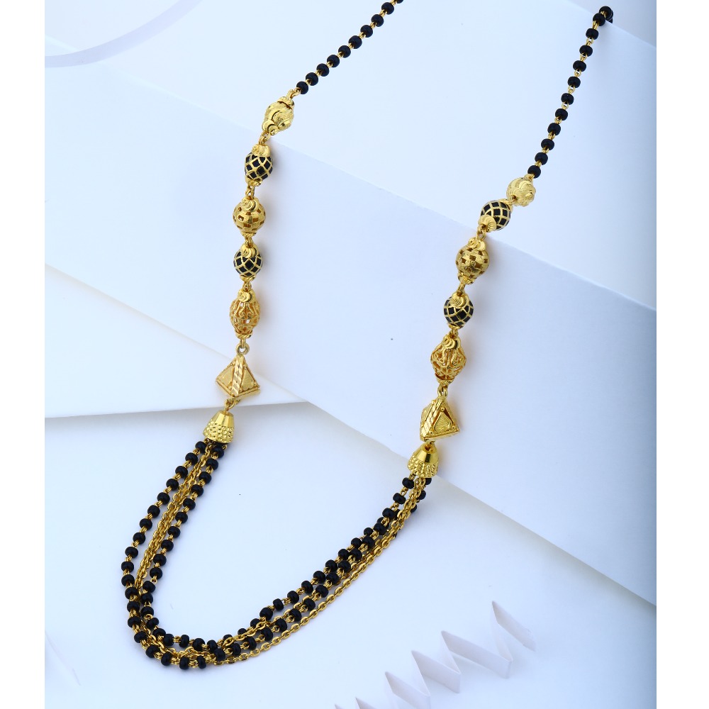 916 Gold Hallmark Stylish Magalsutra - Image 2