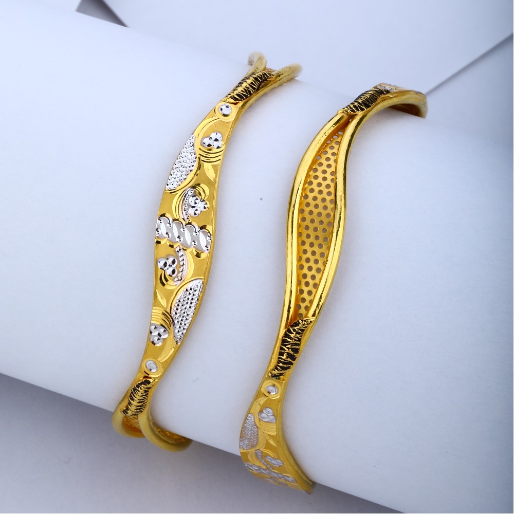 916 Gold Hallmark Fancy Copper Kadli Bangle