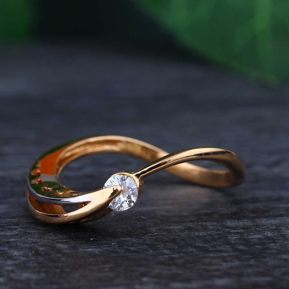 916 Gold Hallmark One Stone Classic Ring