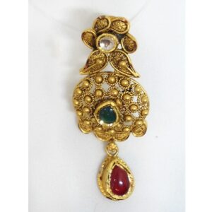 916 Gold Antique Jadtar Pendant Set RHJ-5715