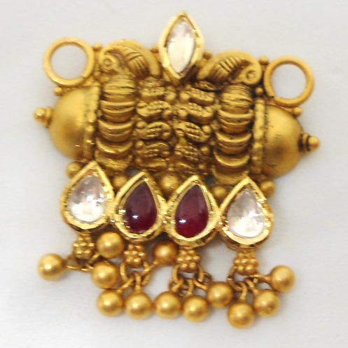 22KT Gold Antique Classic Pendant Set RHJ-5712 - Image 2