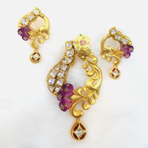 916 Gold Antique Pendant Set RHJ-5578