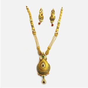 916 Gold Antique Wedding Jewellery Set RHJ-4990