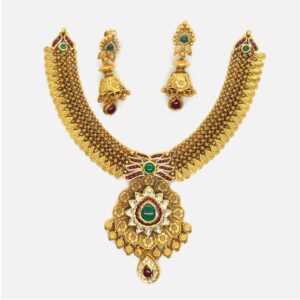 916 Gold Antique Bridal Jewellery Set RHJ-4939