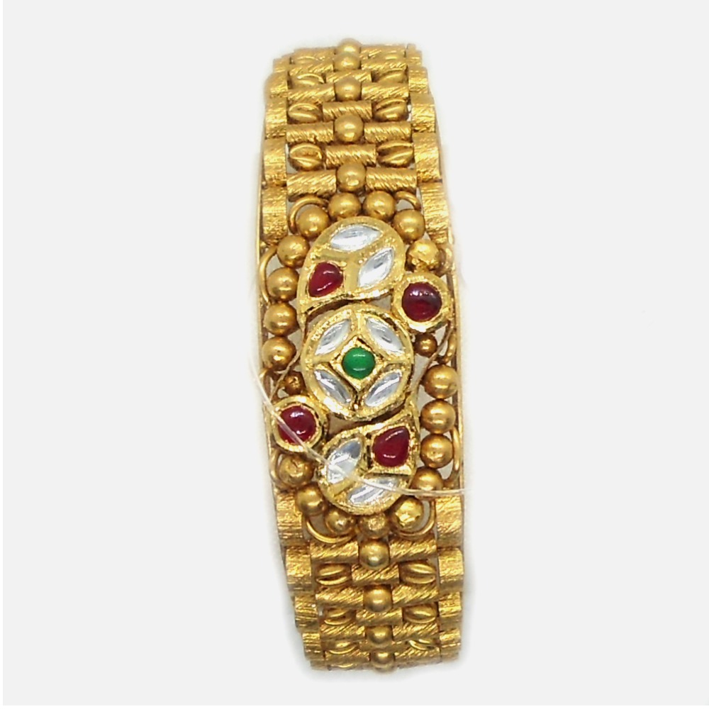 916 Gold Antique Bridal Kada Bangle RHJ-4978