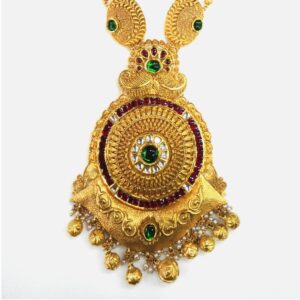 916 Gold Antique Long Necklace Set RHJ-0009