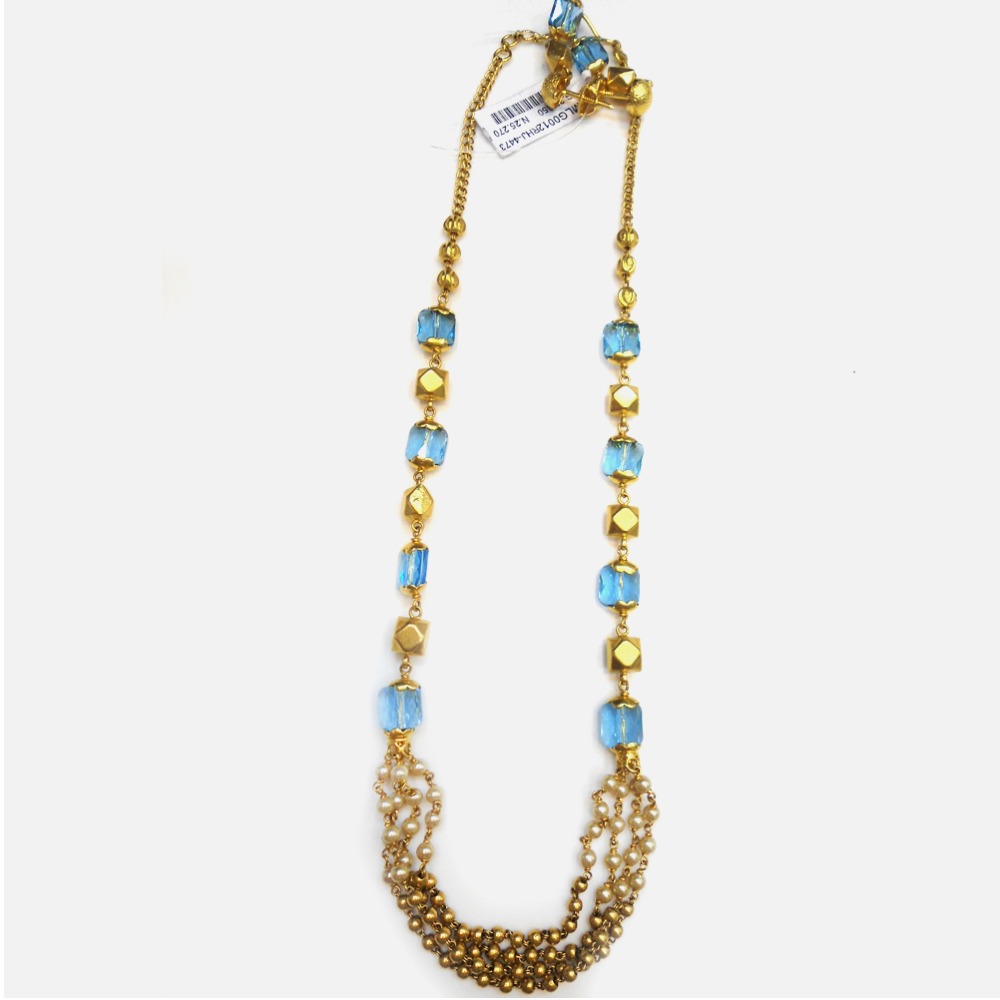 22KT Gold Antique Pearl Mala RHJ-4473