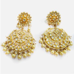 916 Gold Designer Bridal Earring RHJ-4463