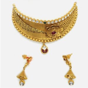 916 Gold Antique Bridal Choker Set RHJ-4076