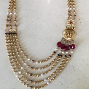 Antique Designer 5 Line Necklace