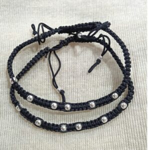 silver modern anklets for kids