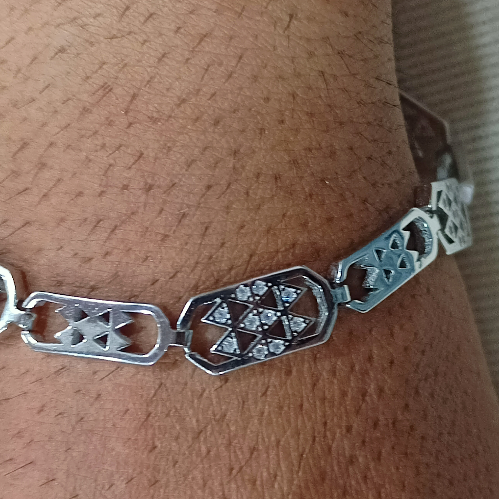 92.5 silver cz stone bracelet - Image 2