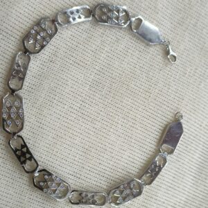 92.5 silver cz stone bracelet