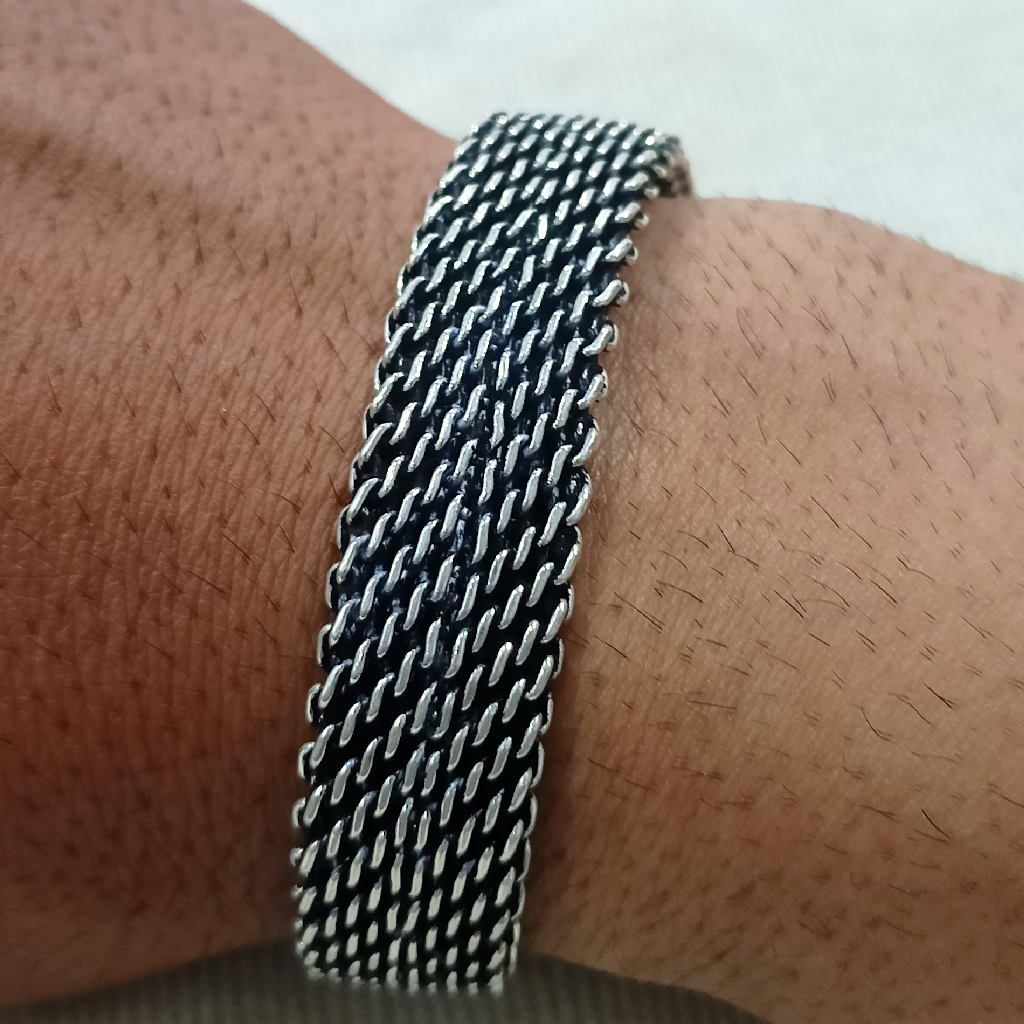 92.5 silver oxidised bracelet - Image 3