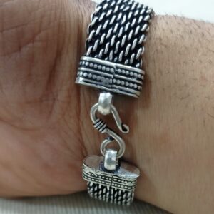 92.5 silver oxidised bracelet