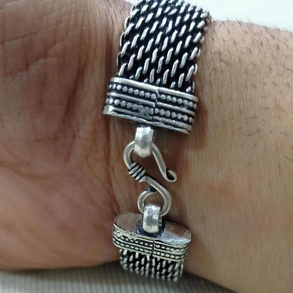 92.5 silver oxidised bracelet - Image 2