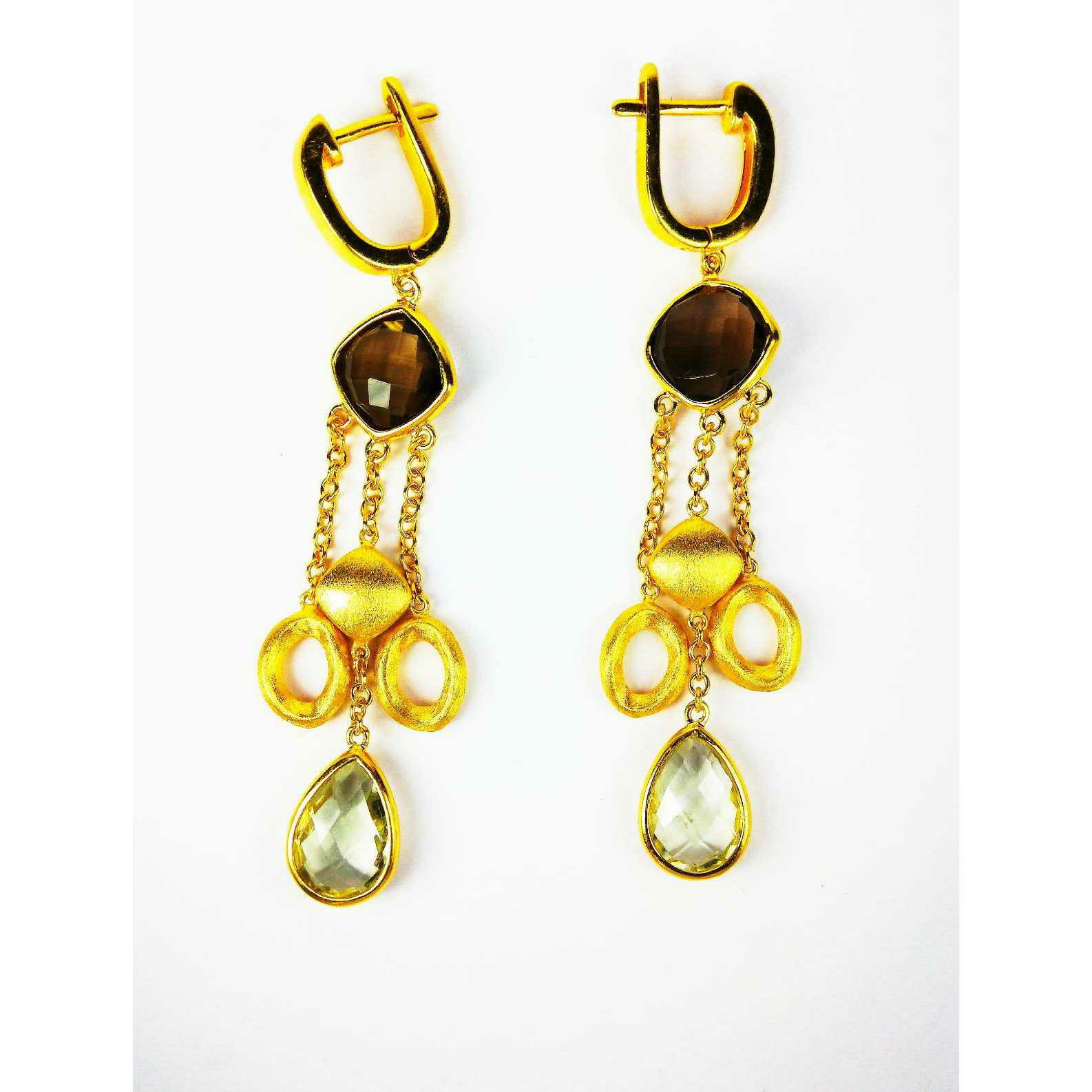 Unique fancy 925 silver earrings