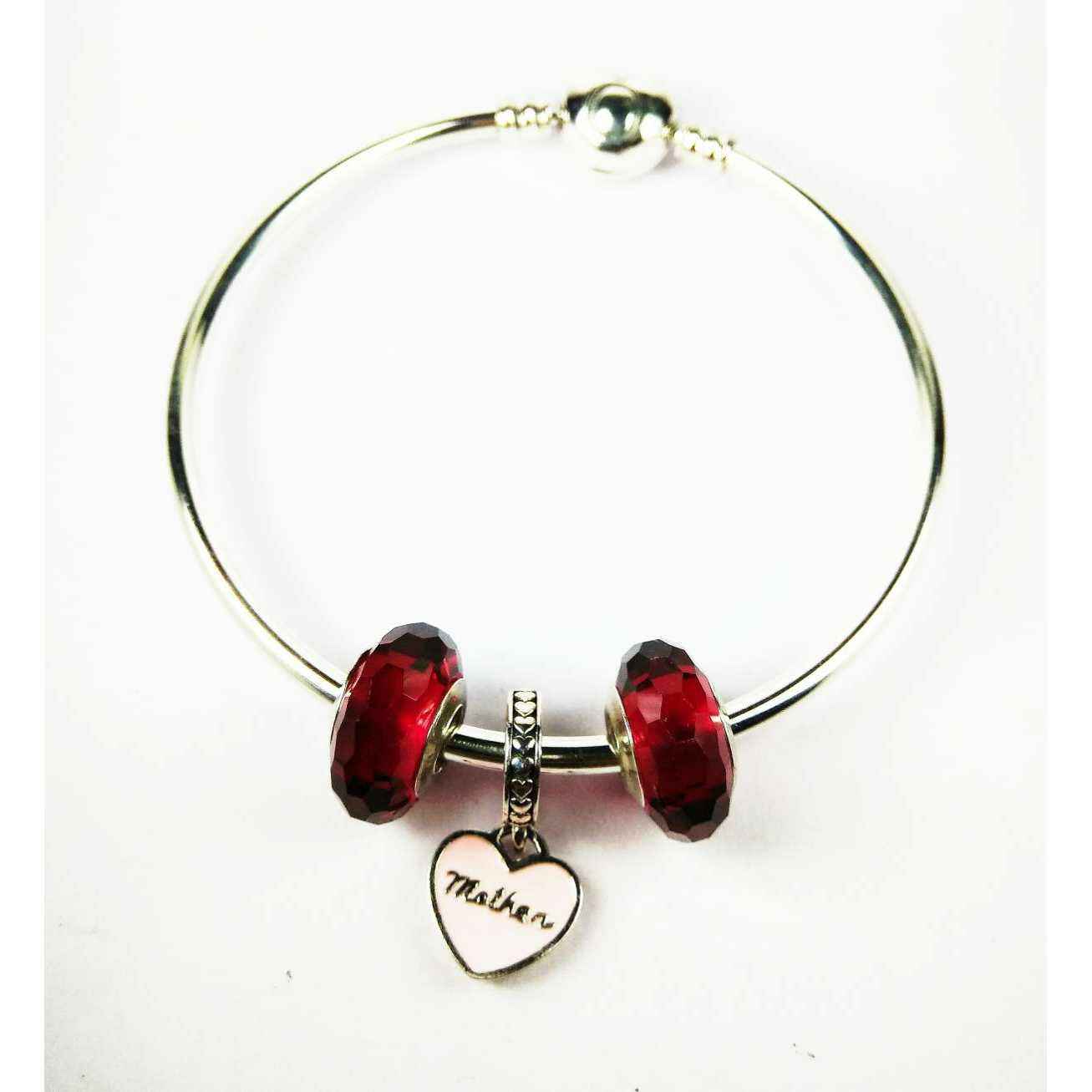 Fancy 925 Silver Ladies Kada Bracelet For Mothers