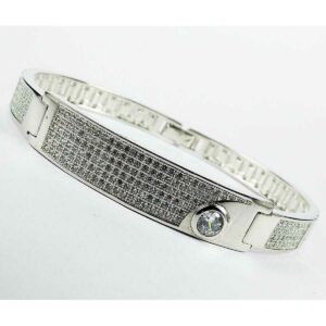 Fancy 925 Silver Micro Gents Bracelet