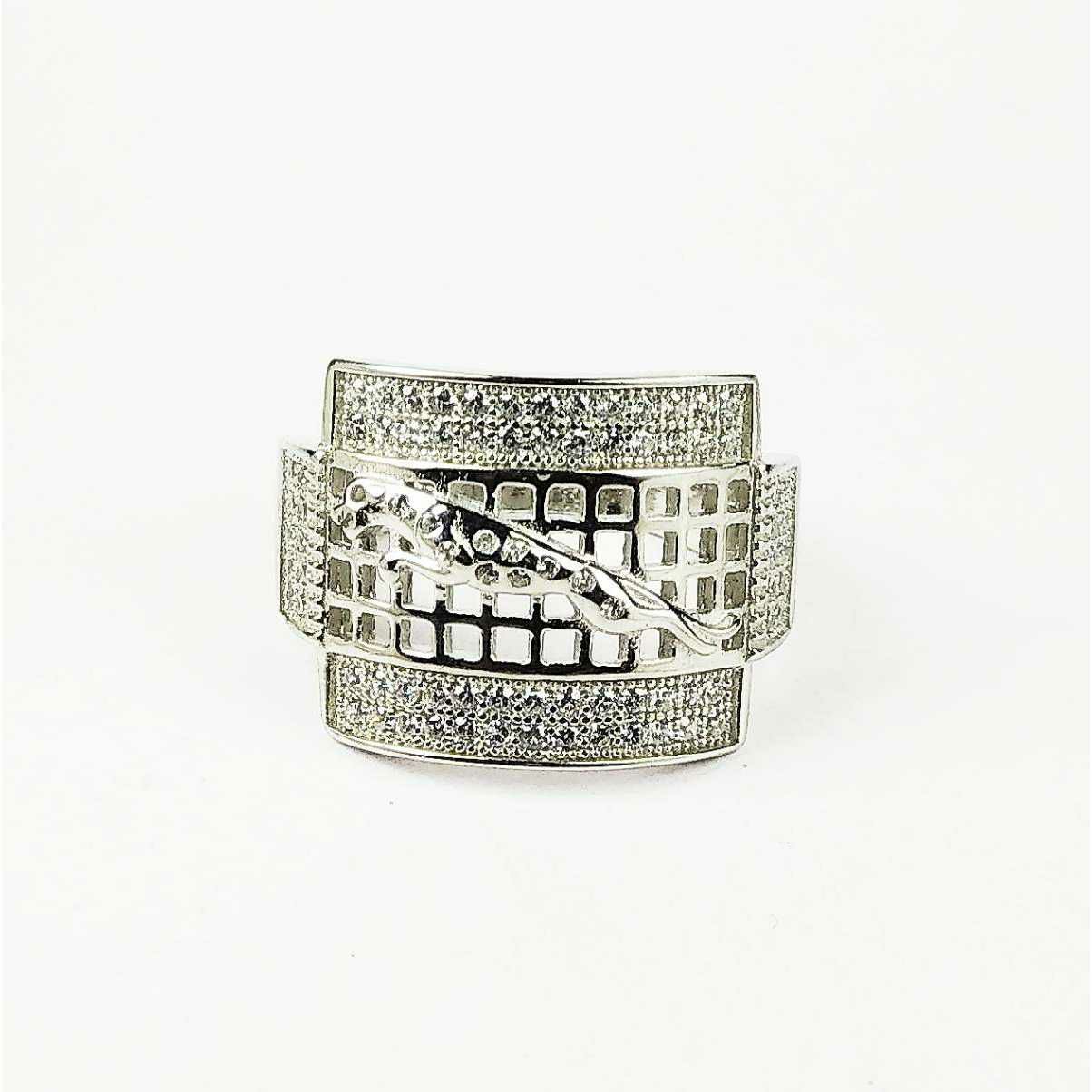 Descent 925 Silver Jaguar Gents Ring