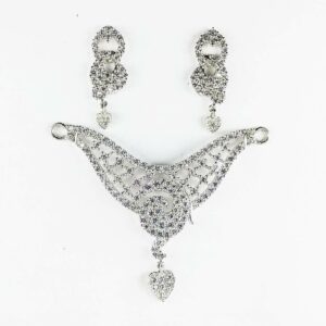 fine stoned 925 silver mangalsutra pendant