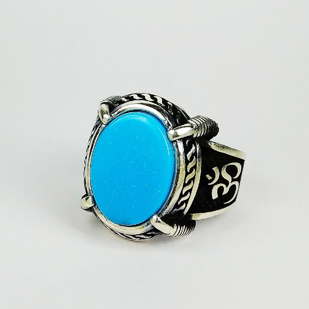 92.5 sterling silver enamel ring ml-128