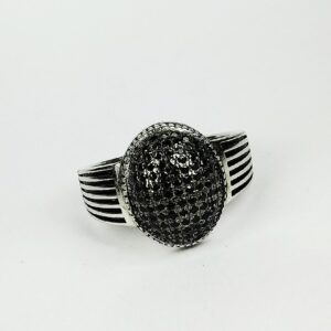 92.5 sterling silver enamel ring ml-129