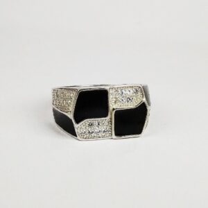 92.5 sterling silver enamel ring ml-115